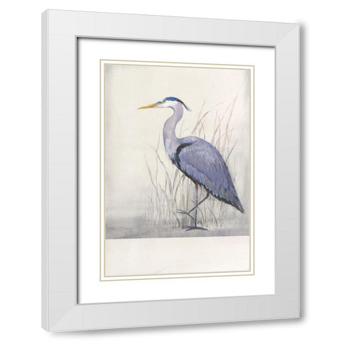 Non-Embellished Keeping Watch II White Modern Wood Framed Art Print with Double Matting by OToole, Tim