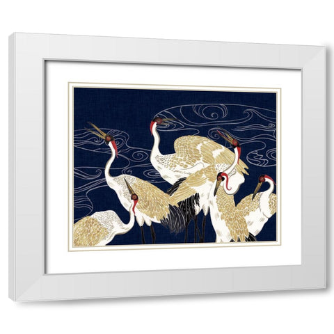 Beyond the Moon III White Modern Wood Framed Art Print with Double Matting by Wang, Melissa