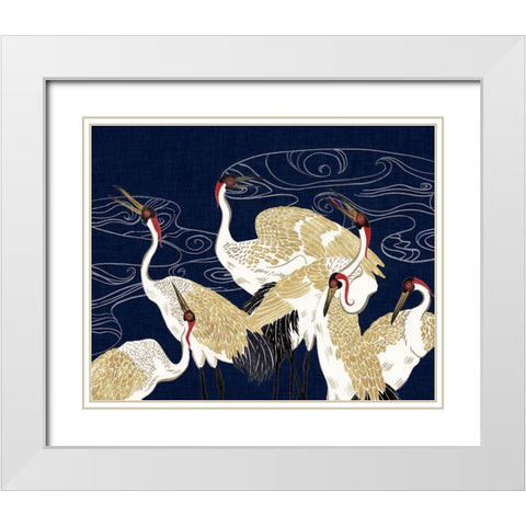 Beyond the Moon III White Modern Wood Framed Art Print with Double Matting by Wang, Melissa