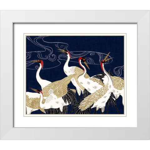 Beyond the Moon IV White Modern Wood Framed Art Print with Double Matting by Wang, Melissa