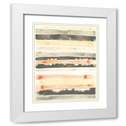 Soft Swatches II White Modern Wood Framed Art Print with Double Matting by Vess, June Erica