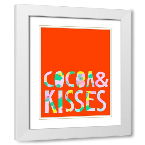 Merry and Bright III White Modern Wood Framed Art Print with Double Matting by Blanckslate