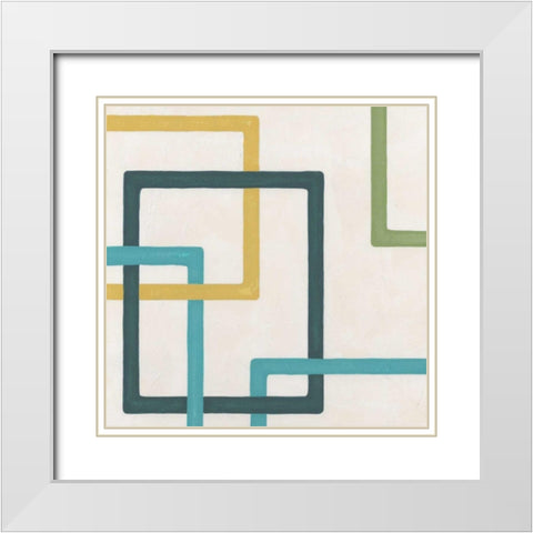 Non-Embellished Infinite Loop I White Modern Wood Framed Art Print with Double Matting by Vess, June Erica