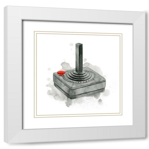 Gamer V White Modern Wood Framed Art Print with Double Matting by Popp, Grace