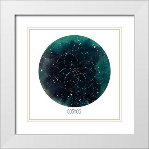 Celestial Orb III White Modern Wood Framed Art Print with Double Matting by Popp, Grace