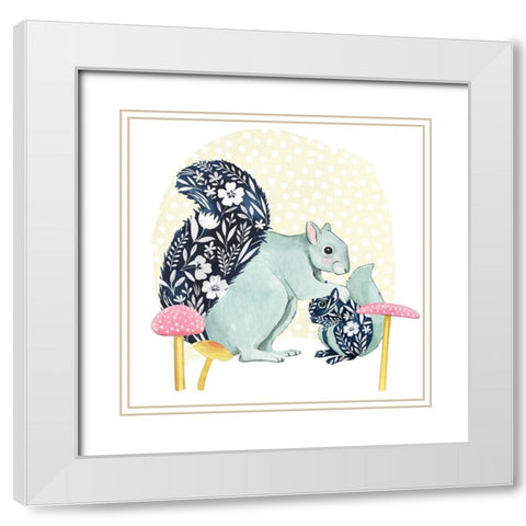 Flower Children III White Modern Wood Framed Art Print with Double Matting by Popp, Grace
