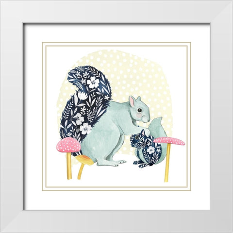 Flower Children III White Modern Wood Framed Art Print with Double Matting by Popp, Grace