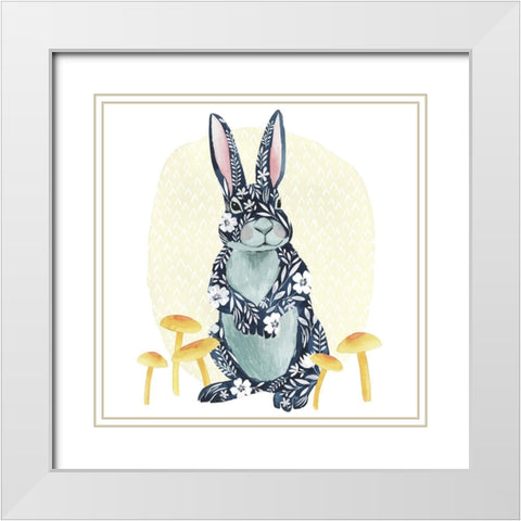 Flower Children IV White Modern Wood Framed Art Print with Double Matting by Popp, Grace