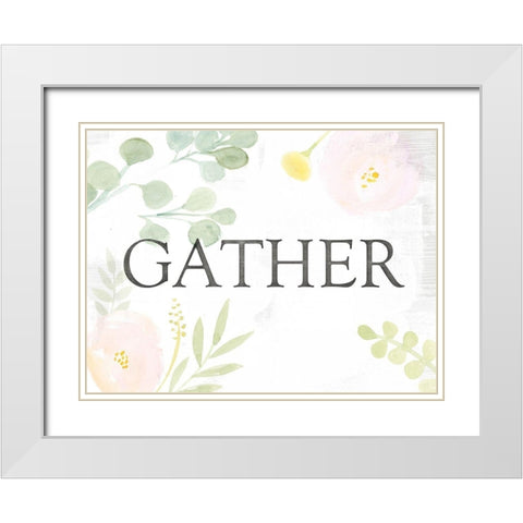 Farmhouse Sayings II White Modern Wood Framed Art Print with Double Matting by Borges, Victoria