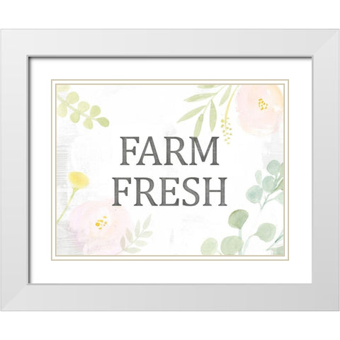 Farmhouse Sayings VI White Modern Wood Framed Art Print with Double Matting by Borges, Victoria