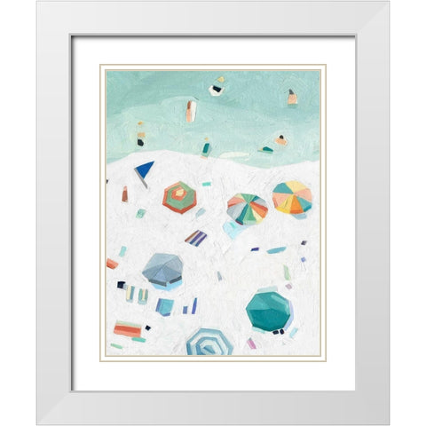 Beach Vista II White Modern Wood Framed Art Print with Double Matting by Scarvey, Emma