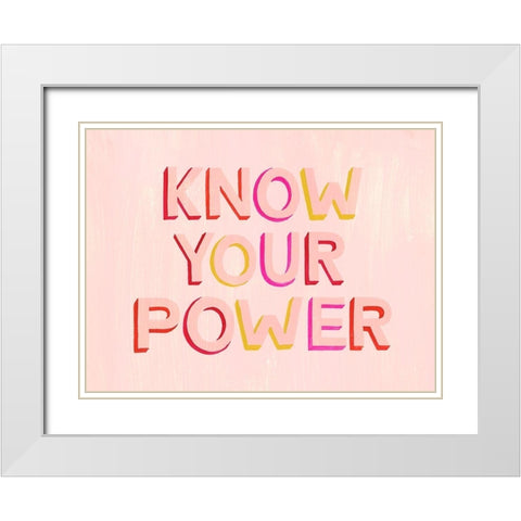 You are Powerful II White Modern Wood Framed Art Print with Double Matting by Popp, Grace