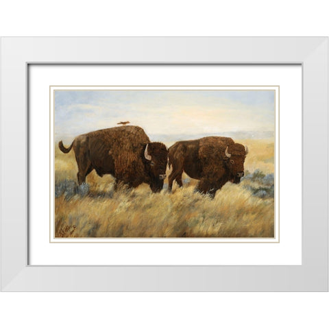 Hitchhiker I White Modern Wood Framed Art Print with Double Matting by Winkler, Kathy