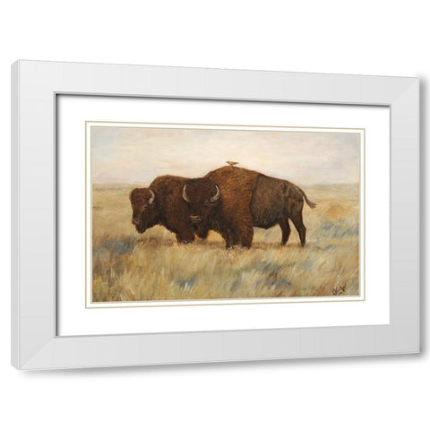 Hitchhiker II White Modern Wood Framed Art Print with Double Matting by Winkler, Kathy