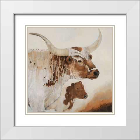 Because Youre Mine White Modern Wood Framed Art Print with Double Matting by Winkler, Kathy