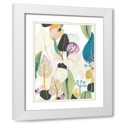 Wild Tropics II White Modern Wood Framed Art Print with Double Matting by Vess, June Erica