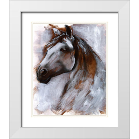 Mane Attraction I White Modern Wood Framed Art Print with Double Matting by Parker, Jennifer Paxton
