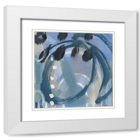 Dwellings I White Modern Wood Framed Art Print with Double Matting by Zarris, Chariklia