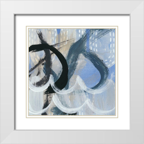 Dwellings II White Modern Wood Framed Art Print with Double Matting by Zarris, Chariklia