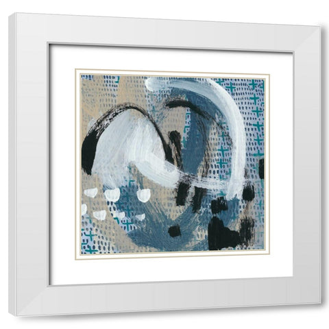 Dwellings III White Modern Wood Framed Art Print with Double Matting by Zarris, Chariklia