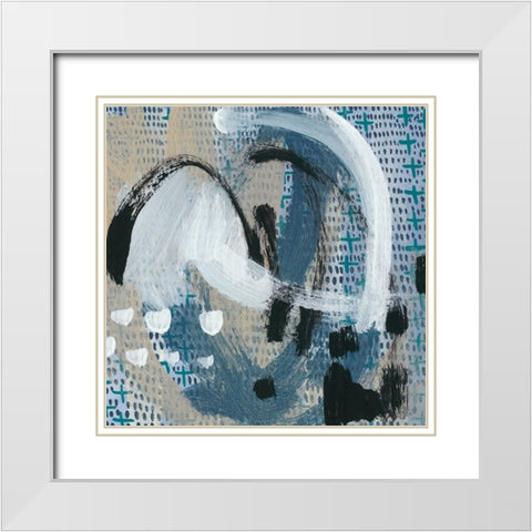 Dwellings III White Modern Wood Framed Art Print with Double Matting by Zarris, Chariklia