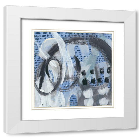 Dwellings V White Modern Wood Framed Art Print with Double Matting by Zarris, Chariklia