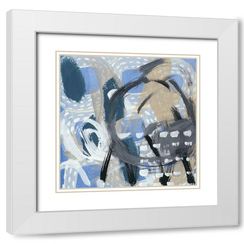 Dwellings VI White Modern Wood Framed Art Print with Double Matting by Zarris, Chariklia