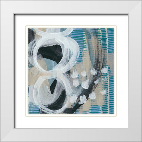 Dwellings IX White Modern Wood Framed Art Print with Double Matting by Zarris, Chariklia