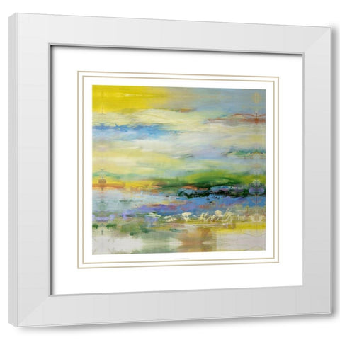 Call of the Calm White Modern Wood Framed Art Print with Double Matting by Bothne, Janet
