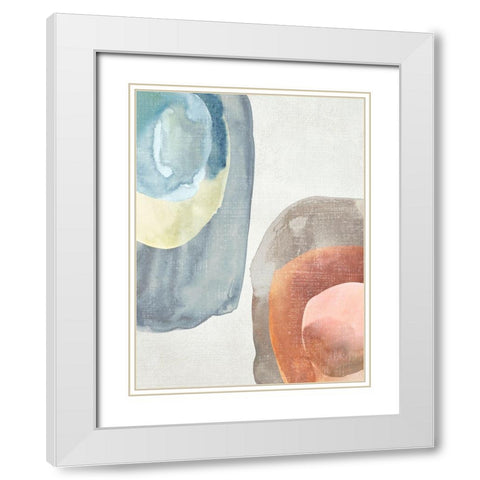 Light Conversation I White Modern Wood Framed Art Print with Double Matting by Zarris, Chariklia