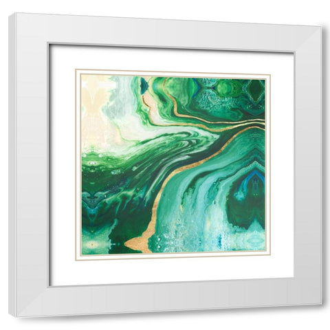 Embellished Amazonian I White Modern Wood Framed Art Print with Double Matting by Ludwig, Alicia