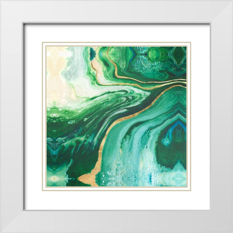 Embellished Amazonian I White Modern Wood Framed Art Print with Double Matting by Ludwig, Alicia