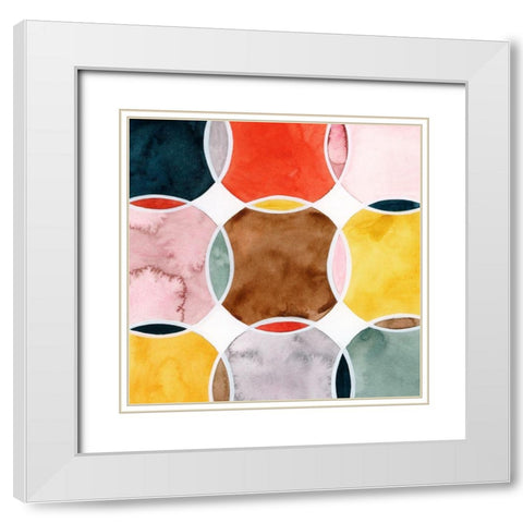 Sensical II White Modern Wood Framed Art Print with Double Matting by Popp, Grace