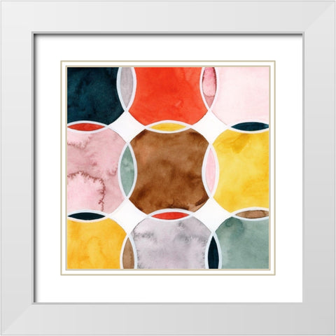 Sensical II White Modern Wood Framed Art Print with Double Matting by Popp, Grace