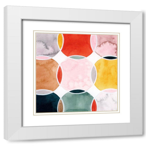Sensical III White Modern Wood Framed Art Print with Double Matting by Popp, Grace