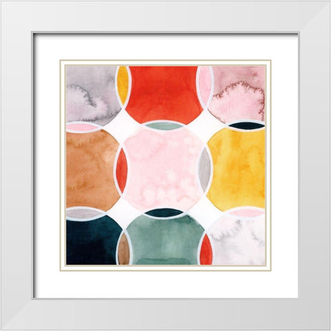 Sensical III White Modern Wood Framed Art Print with Double Matting by Popp, Grace