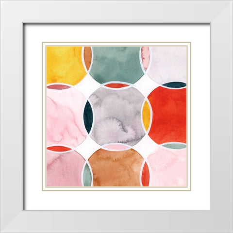 Sensical V White Modern Wood Framed Art Print with Double Matting by Popp, Grace