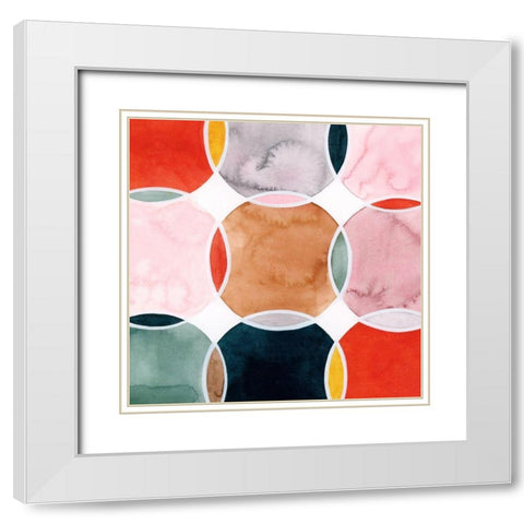 Sensical VI White Modern Wood Framed Art Print with Double Matting by Popp, Grace