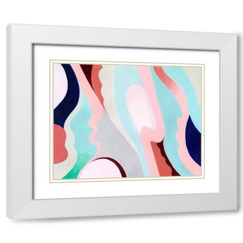 Pastel Highlands V White Modern Wood Framed Art Print with Double Matting by Popp, Grace