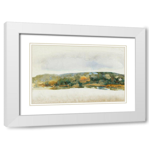 Afternoon Quiet II White Modern Wood Framed Art Print with Double Matting by OToole, Tim