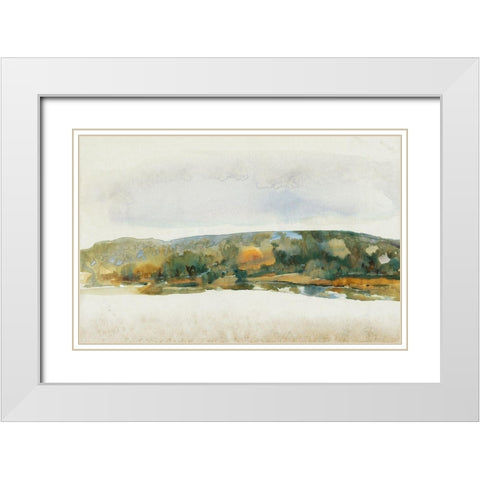 Afternoon Quiet II White Modern Wood Framed Art Print with Double Matting by OToole, Tim