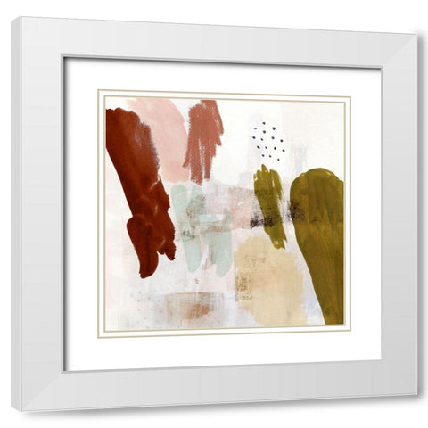 Soft Solace I White Modern Wood Framed Art Print with Double Matting by Borges, Victoria