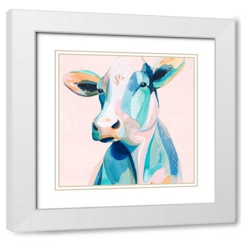 Pastel Pasture II White Modern Wood Framed Art Print with Double Matting by Popp, Grace