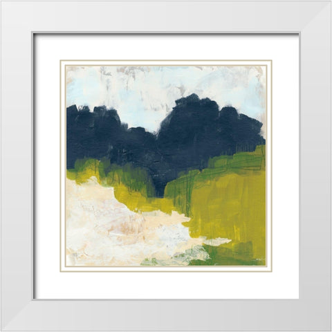 Field Sketch I White Modern Wood Framed Art Print with Double Matting by Vess, June Erica