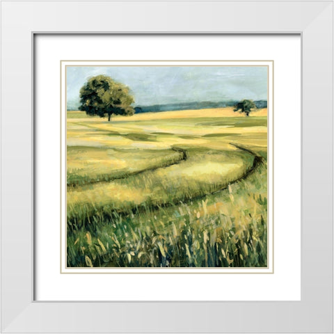Eau Pleine View I White Modern Wood Framed Art Print with Double Matting by Borges, Victoria
