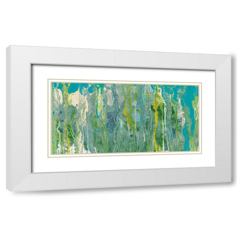 Molten Glass I White Modern Wood Framed Art Print with Double Matting by Ludwig, Alicia