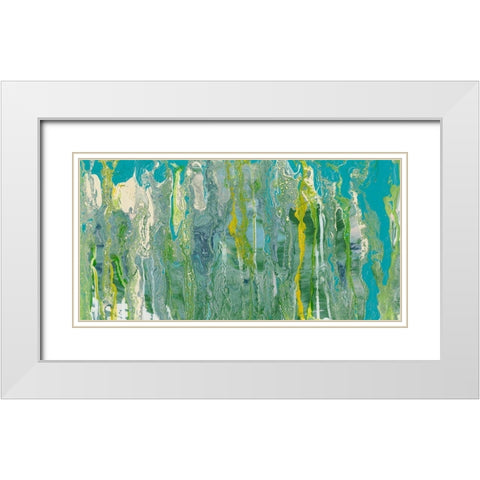 Molten Glass I White Modern Wood Framed Art Print with Double Matting by Ludwig, Alicia