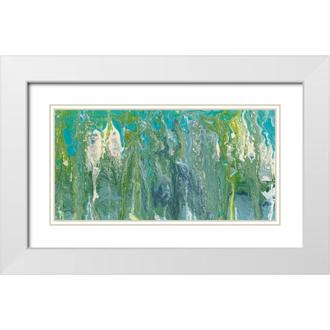 Molten Glass II White Modern Wood Framed Art Print with Double Matting by Ludwig, Alicia