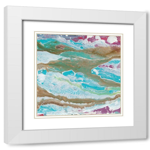 Mermaids Tale I White Modern Wood Framed Art Print with Double Matting by Ludwig, Alicia