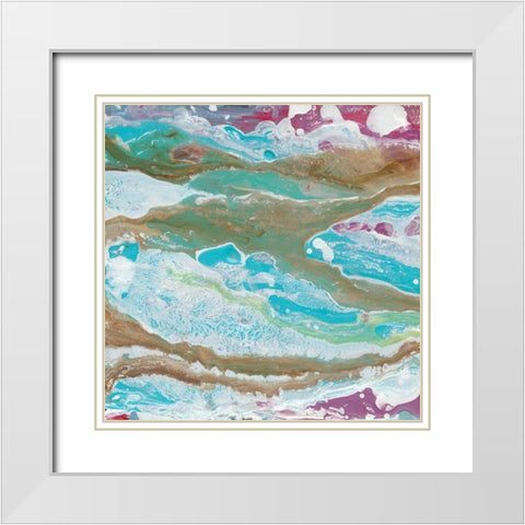 Mermaids Tale I White Modern Wood Framed Art Print with Double Matting by Ludwig, Alicia
